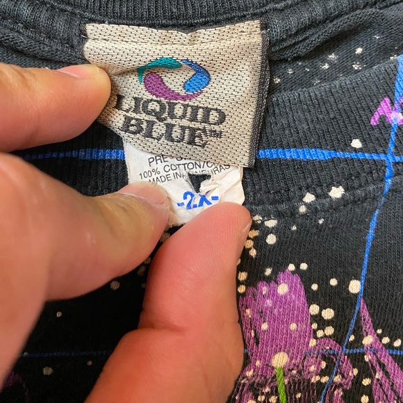 Vintage 1993 LIQUID BLUE Space CONSTELLATIONS Shirt Size 2XL Astrology Zodiac - Picture 3 of 8